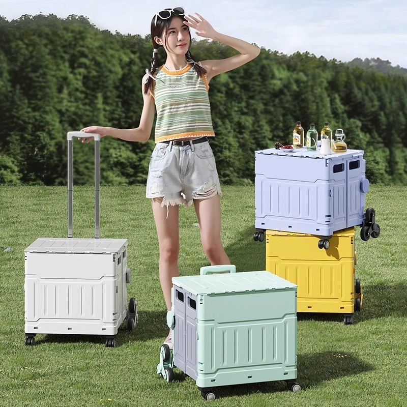 Sports Equipment Cart On Wheels - Складная корзина для покупок Younai, легкая