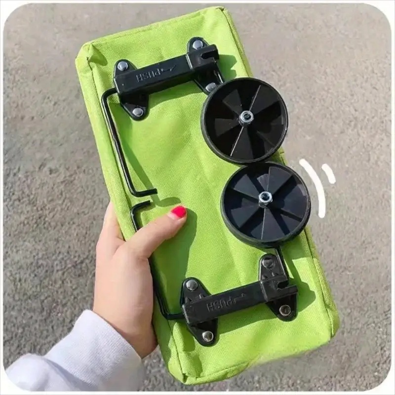 Sports Equipment Cart On Wheels - Складная портативная корзина для покупок с